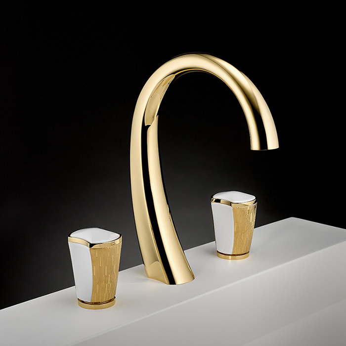 Infini porcelaine blanche décor or