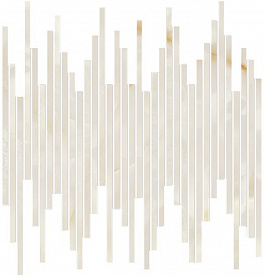 GEMME BIANCO TRATTI MOSAICO BRILLANTE