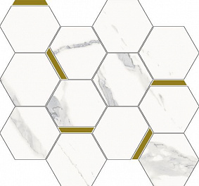 Stellaris Statuario White Mosaico Chic