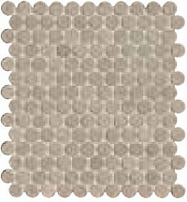 NOBU GREY GRES ROUND MOSAICO MATT